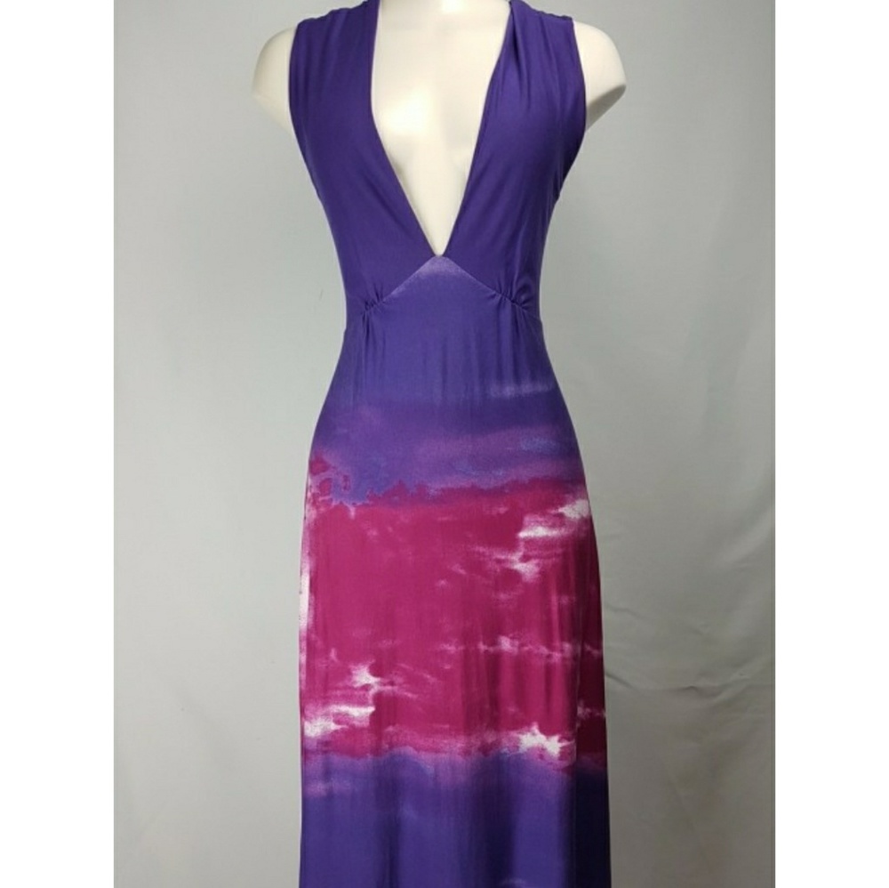 Venus purple/pink tie dye dress